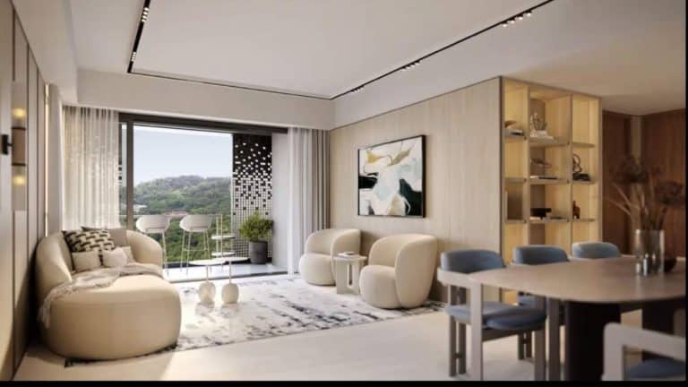 The Reserve Residences living room