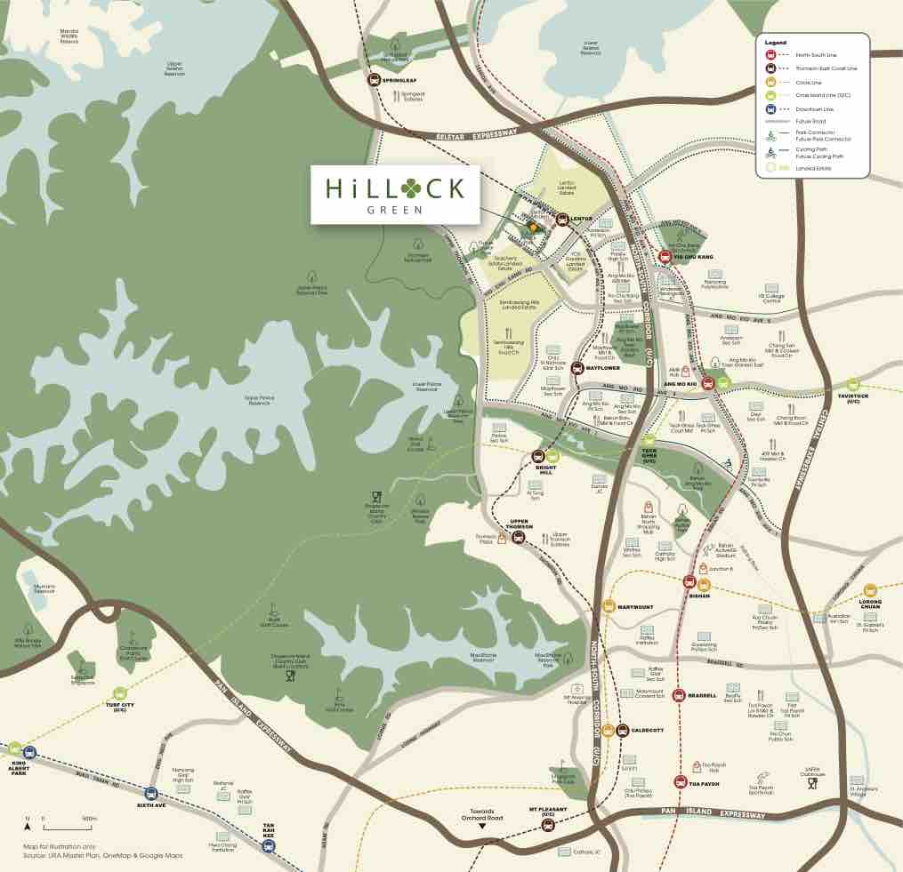 Hillock Green Map